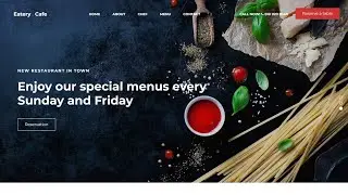 How to Make a food Delivery & Restaurent Booking Website in html css - Online Food Ordering Website