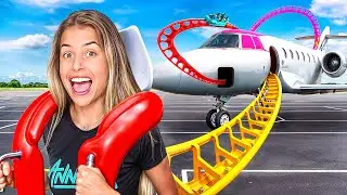 TRANSFORMEI MEU AVIÃO EM PARQUE DE DIVERSÕES !!!