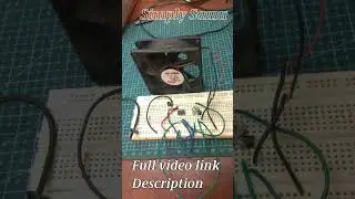 DIY Temperature control fan | lm35 interface without micro controller #shorts