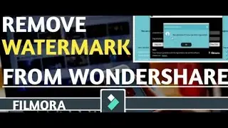 filmora watermark remover 2021 | how to remove watermark in filmora Wonder Share video editor