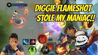 Diggie Flameshot Stole My Maniac -  Wanwan Gameplay by Etso | Mobile Legends (MLBB)