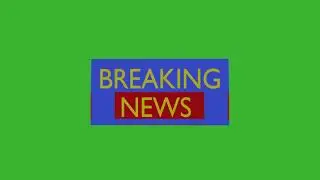 Breaking news green screen new animation royalty free