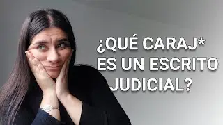 ¿QUÉ CARAJ* ES UN ESCRITO JUDICIAL?