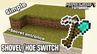 Hoe & Shovel Switch | Minecraft 1.21 Redstone Tutorial