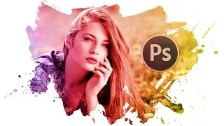 Paint Splash Effect in Photoshop Tutorial Method step-by-step | Photoshop Amazing Brush Effect