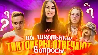 ТИКТОКЕРЫ ОТВЕЧАЮТ НА ШКОЛЬНЫЕ ВОПРОСЫ/ОНИ ТУПЫЕ?