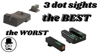 The BEST 3 dot iron sights and how to use them  - and a cheap sight mod! (why 3 dot sights suck!)