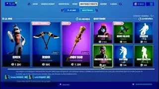 Boutiques fortnite 20/06/2020