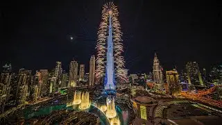 Бурдж-Халифа на Новый год 2025! Полное представление! Фейерверк! Шоу! Дубай!