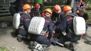 В Стахановском горноспасательном отделении прошли ежегодные тактические соревнования