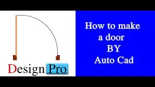 How to make a door frame plan view in auto cad