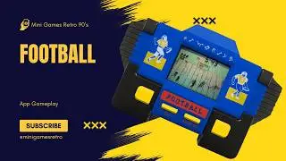 Football Mini Games Retro 90s Gameplay - Handheld lcd mini game Paraguai alarm clock