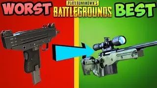 EVERY GUN IN PUBG RANKED FROM WORST TO BEST! - PlayerUnknownsBattleGrounds