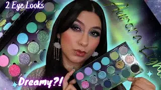 SIMPLY POSH COSMETICS AURORA LIGHTS PALETTE REVIEW, SWATCHES, & 2 EYE LOOKS 🌌