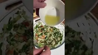Севиче из голубого краба с еноки и шиитаке