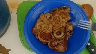 Bife Acebolado| café da manhã e almoço na estrada