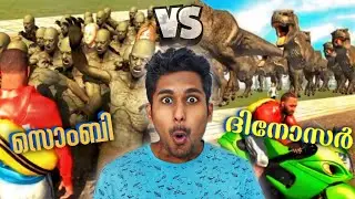 ZOMBIE VS DINOSAUR😮😮 | Indian bike driving 3d #7