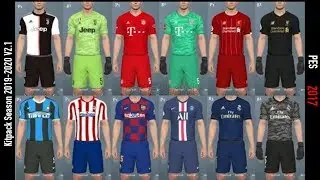 PES 2017 | NEW KITPACK SEASON 2019-2020 V2.1