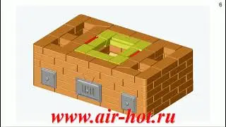 5x3 brick heating stove with a bread chamber