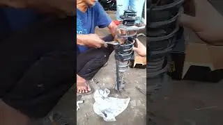 Ganti Dudukan shockbreaker Agya