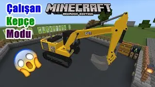 EKSKAVATÖR (Kepçe) MODU!! 😱 -  Minecraft Bedrock Edition  -  1.18 Sürüm