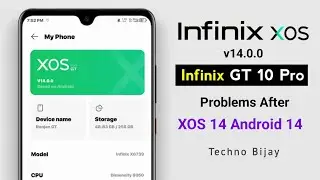 Infinix GT 10 Pro Big Problems After XOS 14 Android 14 Update | How to fix?