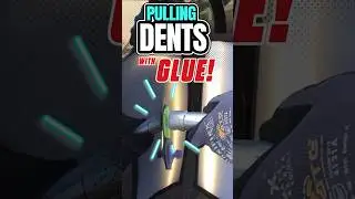 Using HOT GLUE to fix DENTS? #shorts #shorts