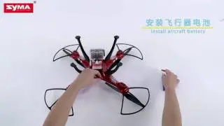 Syma X8HG Drone New Altitude Hold Mode Headless RC Quadcopter with 8MP Camera Red