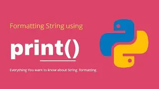 Print statement in Python | Formatting data using Print | format string in Python (Hindi)