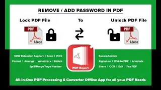How to Unlock PDF & Lock PDF Files by PDF Export App