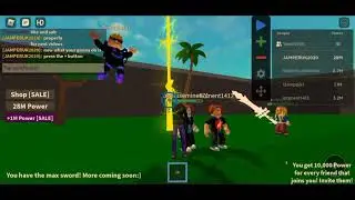 Roblox-Blades World:how to auto click (tutorial)I reach max swords!(Tema9100 Donated me swords :D)