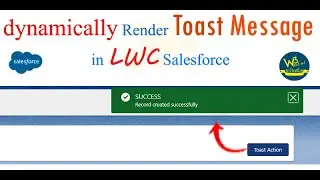 How to display dynamic toast message with custom button function in lwc | Salesforce Tutorial LWC