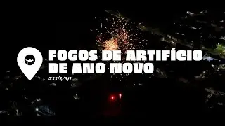 Fogos de Artifício colorem o céu de Assis na virada do ano