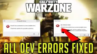 How To Fix COD Warzone Dev Error 6068, Dev Error 6036, 6034, 6328, 5573 All Dev & DirectX Error Fix