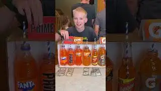 Orange Drink Roulette! #shorts #game #challenge #family