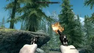 SkyrimSE Test. Realistic weapon recoil MOD from meh321.