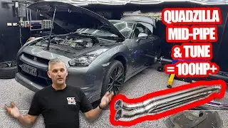 World's Cheapest R35 GT-R is BACK! Mid-Pipe and Tune Gives over 100 horsepower!