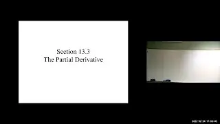 Calculus 3 Lesson - Partial Derivatives