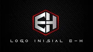 CRA MEMBUAT LOGO DI PIXELLAB , LOGO INISIAL E-H