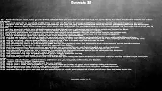 Bible reading, Genesis 35, And God said unto Jacob, Arise, go up to Bethel, and dwell there: and