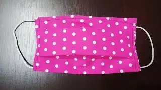 Make Fabric Face Mask at home / DIY Face Mask No Sewing Machine / Easy Face Mask Pattern