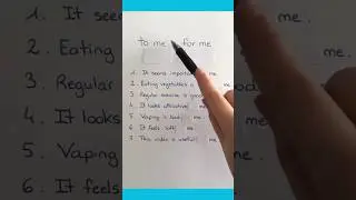 To me - For me | Crack English | 