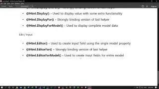Lesson 9 | ASP.NET MVC | Templated HTML Helpers