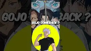 GOJO COMEBACK IN SEASON 3 #jjk #jujutsukaisen #shorts