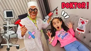 KORKUNÇ DOKTOR GELDİ !! ELİF HER YERDE BİZİ ARIYOR !! بابا جاب لي بالون - جنى مقداد | طيور بيبي