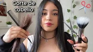 ASMR corte de cabello realista 💈💇🏻‍♀️ peluquería roleplay