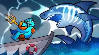 EU PESQUEI O MEGALODON DE FISCH ROBLOX! - Fisch Ep 3