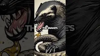 Honey Badger vs King Cobra: Fearless Battle of Survival #Shorts