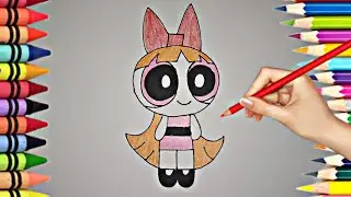 Mojo Jojo Drawing & Colouring for Kids || Easy Drawing Cartoon Girl