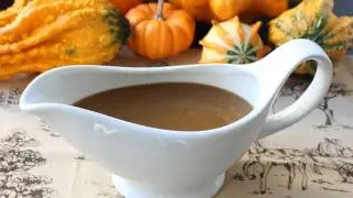 Turkey Gravy with Porcini Mushrooms and Marsala Wine - Make-Ahead Thanksgiving Turkey Gravy Recipe